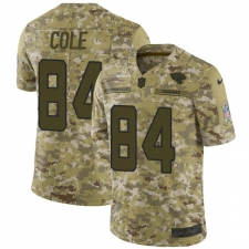 Youth Nike Jacksonville Jaguars #84 Keelan Cole Limited Camo 2018 Salute to Service NFL Jersey
