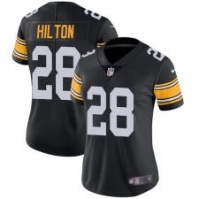 Women's Nike Pittsburgh Steelers #28 Mike Hilton Black Alternate Vapor Untouchable Limited Player NFL Jersey