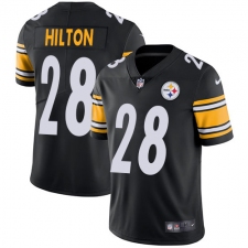 Youth Nike Pittsburgh Steelers #28 Mike Hilton Black Team Color Vapor Untouchable Limited Player NFL Jersey