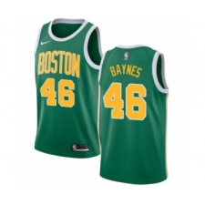 Men's Nike Boston Celtics #46 Aron Baynes Green Swingman Jersey - Earned Edition
