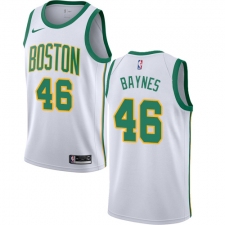 Women's Nike Boston Celtics #46 Aron Baynes Swingman White NBA Jersey - City Edition