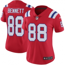 Women's Nike New England Patriots #88 Martellus Bennett Red Alternate Vapor Untouchable Limited Player NFL Jersey