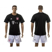 Bayern Munchen Blank Goalkeeper Black Soccer Club Jersey