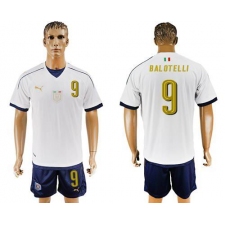 Italy #9 Balotelli Away Soccer Country Jersey