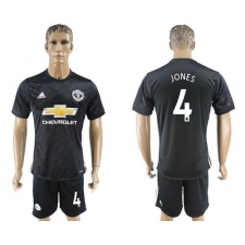 Manchester United #4 Jones Away Soccer Club Jersey