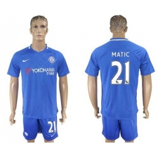 Chelsea #21 Matic Home Soccer Club Jersey