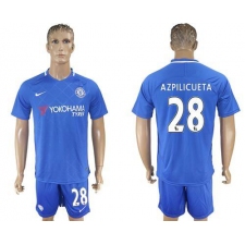 Chelsea #28 Azpilicueta Home Soccer Club Jersey