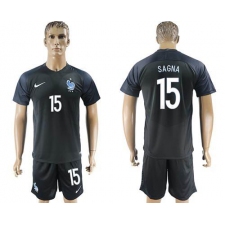 France #15 Sagna Away Soccer Country Jersey