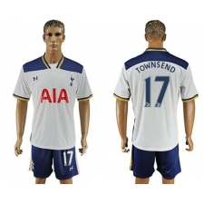 Tottenham Hotspur #17 Townsend White Home Soccer Club Jersey