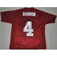 Crimson Tide #4 Mark Barron Red 2012 BCS Championship Patch Embroidered NCAA Jersey