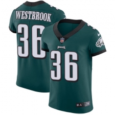 Men's Nike Philadelphia Eagles #36 Brian Westbrook Midnight Green Team Color Vapor Untouchable Elite Player NFL Jersey