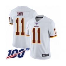 Men's Washington Redskins #11 Alex Smith White Vapor Untouchable Limited Player 100th Season Football Jersey