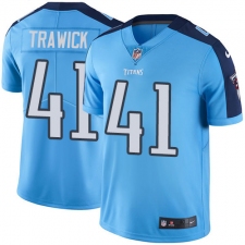 Men's Nike Tennessee Titans #41 Brynden Trawick Light Blue Team Color Vapor Untouchable Limited Player NFL Jersey
