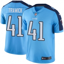 Youth Nike Tennessee Titans #41 Brynden Trawick Limited Light Blue Rush Vapor Untouchable NFL Jersey