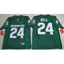 Michigan State Spartans #24 Le''Veon Bell Green Limited Stitched NCAA Jersey
