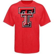 Texas Tech Red Raiders Big Logo Overtime Tri-Blend T-Shirt Scarlet