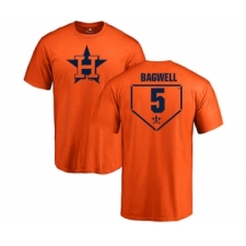 MLB Nike Houston Astros #5 Jeff Bagwell Orange RBI T-Shirt