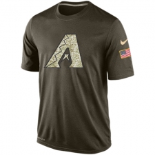 MLB Men's Arizona Diamondbacks Nike Olive Salute To Service KO Performance T-Shirt