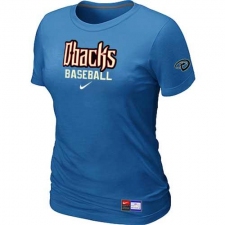 MLB Women's Arizona Diamondbacks Nike Practice T-Shirt - Light Blue