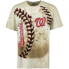 MLB Washington Nationals Hardball Tie-Dye T-Shirt - Cream