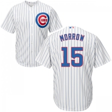 Youth Majestic Chicago Cubs #15 Brandon Morrow Authentic White Home Cool Base MLB Jersey