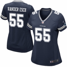Women's Nike Dallas Cowboys #55 Leighton Vander Esch Game Navy Blue Team Color NFL Jersey
