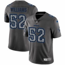 Men's Nike Dallas Cowboys #52 Connor Williams Gray Static Vapor Untouchable Limited NFL Jersey