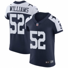 Men's Nike Dallas Cowboys #52 Connor Williams Navy Blue Alternate Vapor Untouchable Elite Player NFL Jersey
