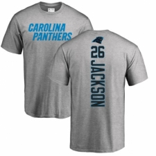 NFL Nike Carolina Panthers #26 Donte Jackson Ash Backer T-Shirt