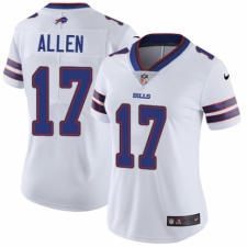 Women's Nike Buffalo Bills #17 Josh Allen White Vapor Untouchable Limited Player NFL Jersey