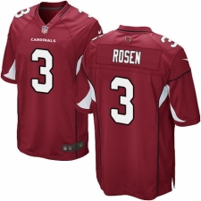 Men's Nike Arizona Cardinals #3 Josh Rosen Game Red Team Color NFL Jersey