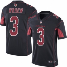 Men's Nike Arizona Cardinals #3 Josh Rosen Limited Black Rush Vapor Untouchable NFL Jersey