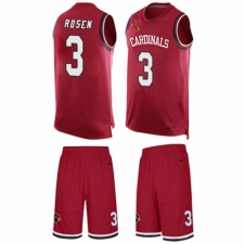 Men's Nike Arizona Cardinals #3 Josh Rosen Limited Red Tank Top Suit NFL Jersey