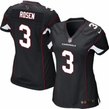 Women's Nike Arizona Cardinals #3 Josh Rosen Game Black Alternate NFL Jersey