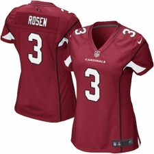 Women's Nike Arizona Cardinals #3 Josh Rosen Game Red Team Color NFL Jersey