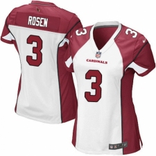 Women's Nike Arizona Cardinals #3 Josh Rosen Game White NFL Jersey