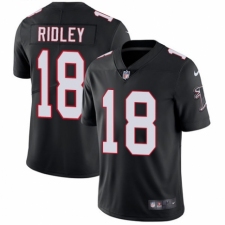 Men's Nike Atlanta Falcons #18 Calvin Ridley Black Alternate Vapor Untouchable Limited Player NFL Jersey
