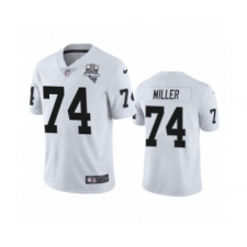 Youth Oakland Raiders #74 Kolton Miller White 2020 Inaugural Season Vapor Limited Jersey