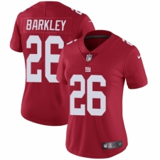 Women's Nike New York Giants #26 Saquon Barkley Red Alternate Vapor Untouchable Limited Player NFL Jersey