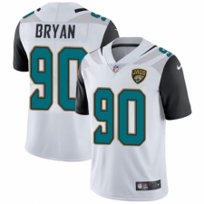 Men's Nike Jacksonville Jaguars #90 Taven Bryan White Vapor Untouchable Limited Player NFL Jersey