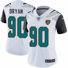 Women's Nike Jacksonville Jaguars #90 Taven Bryan White Vapor Untouchable Limited Player NFL Jersey