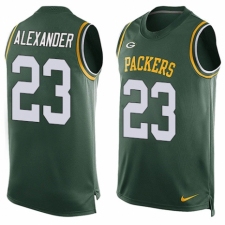 Men's Nike Green Bay Packers #23 Jaire Alexander Limited Green Player Name & Number Tank Top NFL Jersey