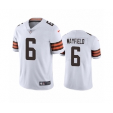 Cleveland Browns #6 Baker Mayfield White 2020 Vapor Limited Jersey