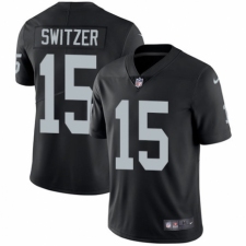Men's Nike Oakland Raiders #15 Ryan Switzer Black Team Color Vapor Untouchable Limited Player NFL Jersey