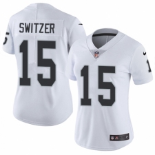 Women's Nike Oakland Raiders #15 Ryan Switzer White Vapor Untouchable Limited Player NFL Jersey