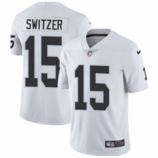 Youth Nike Oakland Raiders #15 Ryan Switzer White Vapor Untouchable Elite Player NFL Jersey