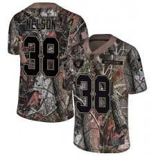 Youth Nike Oakland Raiders #38 Nick Nelson Limited Camo Rush Realtree NFL Jersey