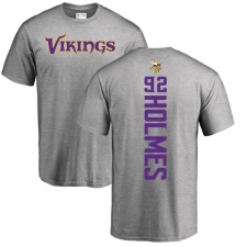 NFL Nike Minnesota Vikings #92 Jalyn Holmes Ash Backer T-Shirt
