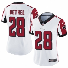 Women's Nike Atlanta Falcons #28 Justin Bethel White Vapor Untouchable Limited Player NFL Jersey