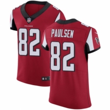 Men's Nike Atlanta Falcons #82 Logan Paulsen Red Team Color Vapor Untouchable Elite Player NFL Jersey